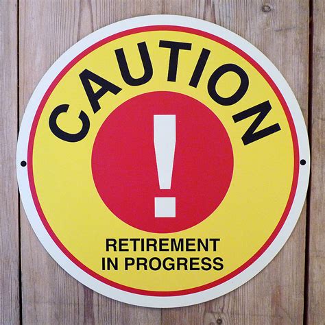 Personalised Retirement Metal Sign By Delightful Living