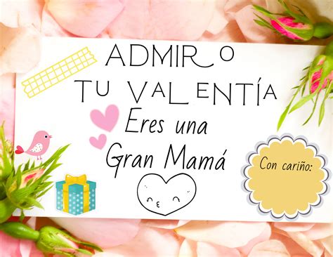 Tarjetas Con Frases Para Mamá En Su Día ♥ Imprimibles Y Digitales Para