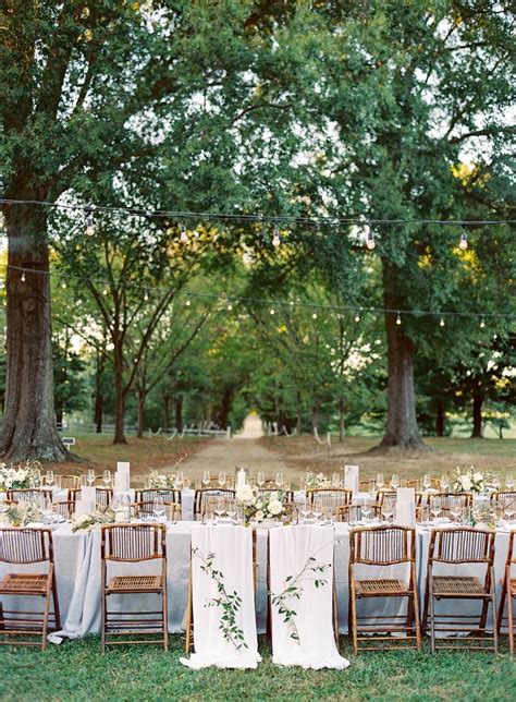 A Romantic Outdoor Wedding In Virginia Outdoor Wedding Reception