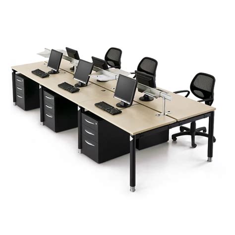 3 Person Office Workstationoffice Furniture 120 Degree Workstation
