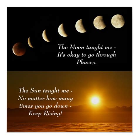 Sun Moon Spiritual Inspirational Quote Poster Zazzle Inspirational
