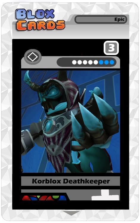 Maybe you would like to learn more about one of these? Korblox Deathkeeper | Blox Cards Wikia | FANDOM powered by Wikia