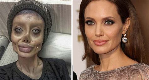 Angelina Jolies Zombie Lookalike Reveals Face As She Leaves Jail After Fooling Everyone