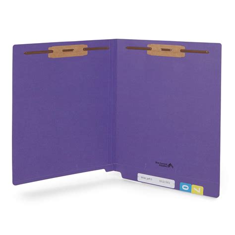 Buy Blue Summit Supplies 50 End Tab Purple File Folders With Fasteners