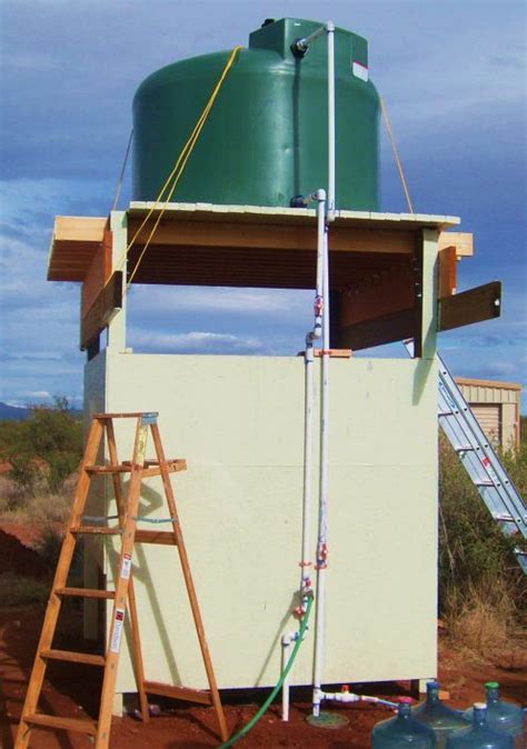 Diy Project How To Build A Water Tower For Gardening Gravity Fed