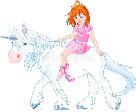 Princess On Unicorn Stock Vector Illustration Of Animal 10132200