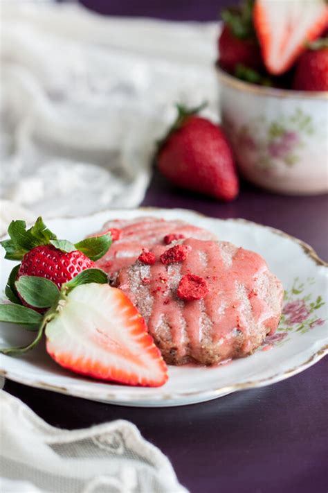 Probably the most awaited christmas cookies! Strawberry Shortbread Cookies with Strawberry Glaze - Wild ...