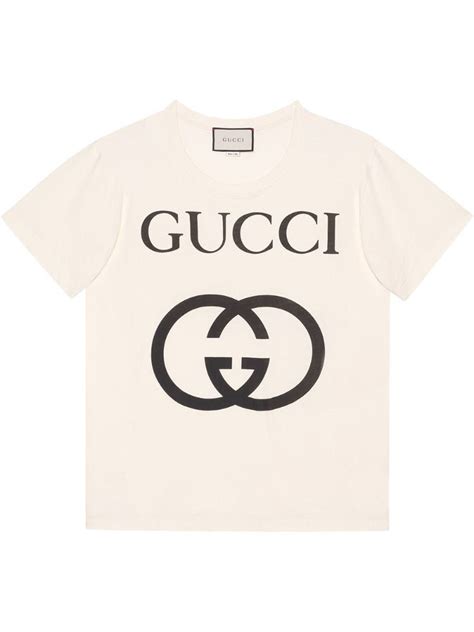 Gucci Oversize T Shirt With Interlocking G Farfetch Oversized