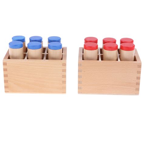Sound Cylinders Montessori Sensorial Material New H Sound Boxes