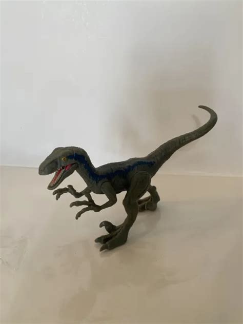 Jurassic World Velociraptor “blue” Attack Pack Dinosaur 7” Action Figure Mattel 799 Picclick