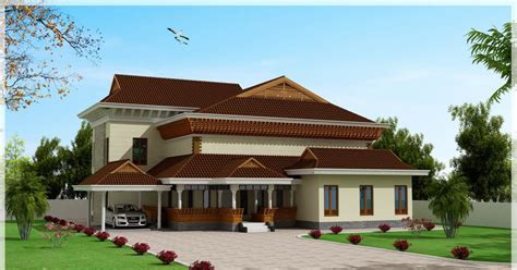 This modern house design also features wide aluminum framed windows at the house corners which adds an accent to a modern style house here in the philippines. Traditional and Beautiful Kerala House Elevation at 3186 sq.ft