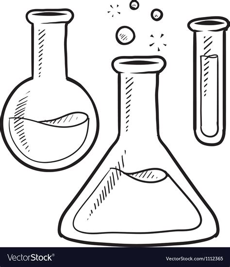 Science Beaker Coloring Pages Science Beaker Drawing At Getdrawings