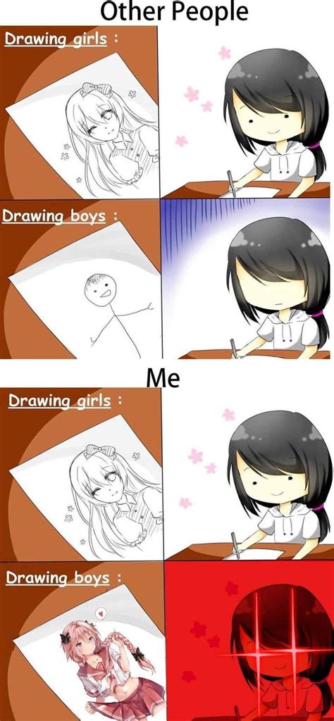 Cartoon Comics Showing How To Draw Anime Characters