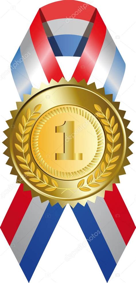 Gold Medal With Ribbon Stock Vector By ©drogatnev 3020344