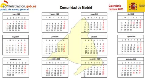 La Comunidad De Madrid Aprueba El Calendario Laboral Para 2023 Plaza