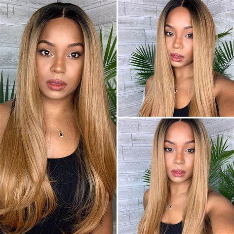 1b27 Ombre Body Wave Lace Front Human Hair Wigs 13×4 Pre Plucked Lace Front Wig 200 Density