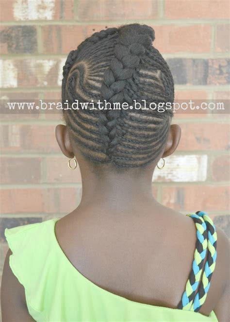 Braid With Me Intricate Cornrow Updo On Natural Hair
