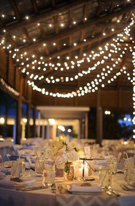 New Fairy Lighting Wedding Reception Mason Jars 22 Ideas Barn