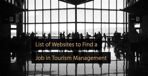 Tourism Management Jobs List Of Websites To Find Your Next Job