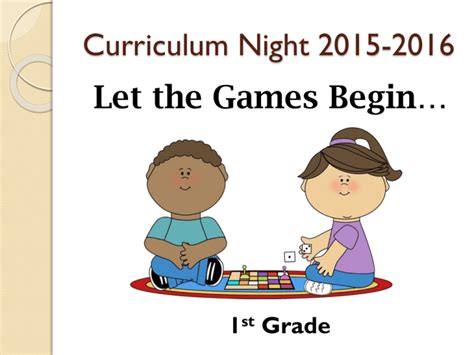 1st Grade Curriculum Night Slide Show 15 16