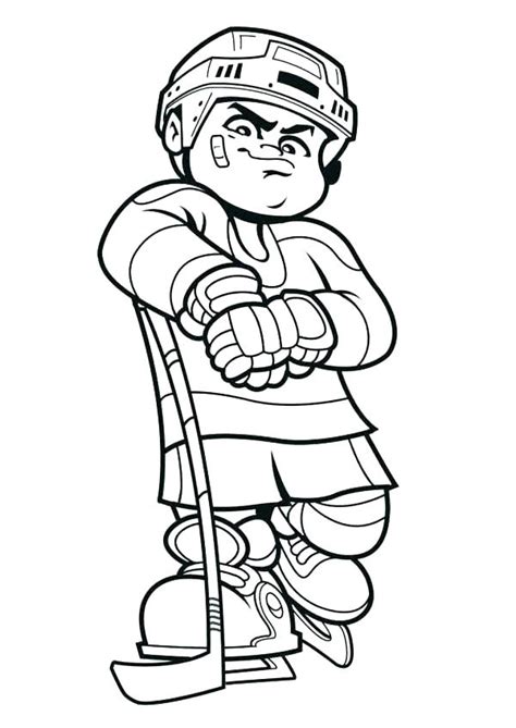 Field Hockey Coloring Pages At Free Printable