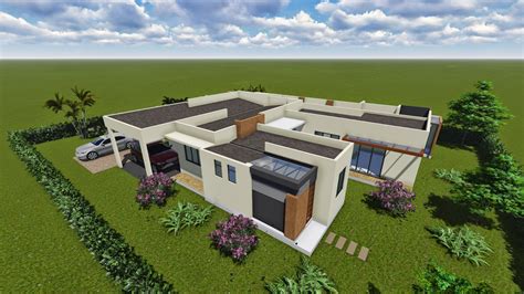 Muestran grandes ventanales para captar el máximo de luz natural, livings con los muebles imprescindibles y de diseño, en colores lisos. DISEÑO DE CASA CAMPESTRE MODERNA _250 M2