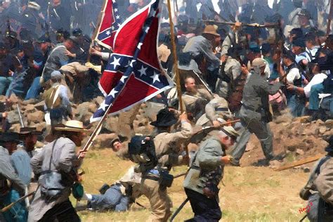 Civil War Gettysburg Oil Painting Painting By Peter Nowell