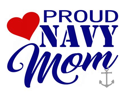 Proud Navy Mom Svg File