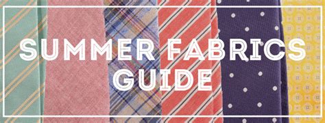 Summer Fabrics Guide — Gentlemans Gazette