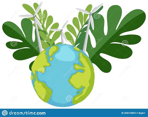 World Earth Day Concept With Plants Growing On Earth Stock Vector