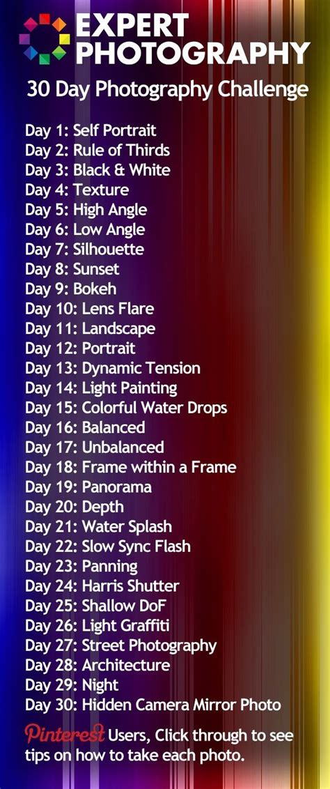 The 30 Day Photography Challenge Project Start It Today Photography