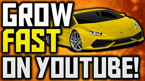 How To Grow Your YouTube Channel FAST! - YouTube