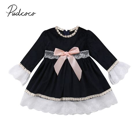 2018 Brand New Toddler Infant Baby Kid Girl Summer Lace Long Sleeve