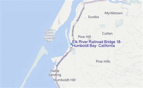 Elk River Railroad Bridge 18 Humboldt Bay California Tide Station