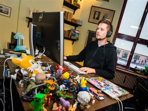 Meet The Blockheads A Rare Glimpse Inside Minecrafts Hq Minecraft The Guardian