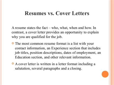 The company and the hiring manager can learn. Importance of Resume and Cover Letter