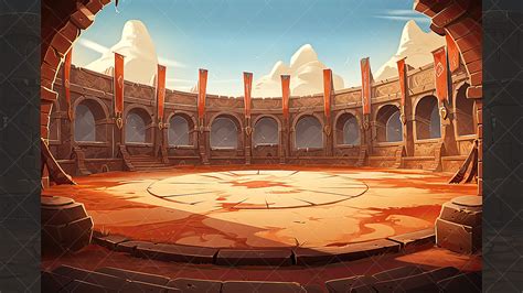 Background Stylized Battle Arena 1 In 2d Assets Ue Marketplace