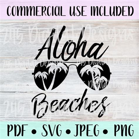 Aloha Beaches Svg Files For Cricut Summer Svg Beach Decor Etsy My XXX
