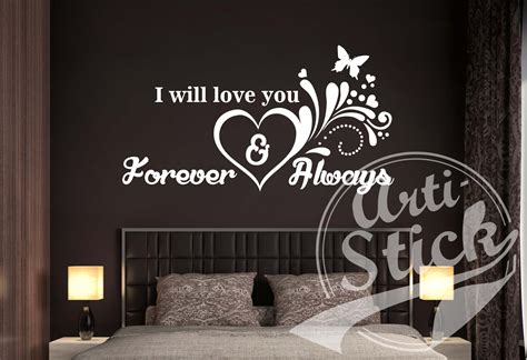 I Will Love You Forever And Always Wall Stickers Artistick Wall Ar
