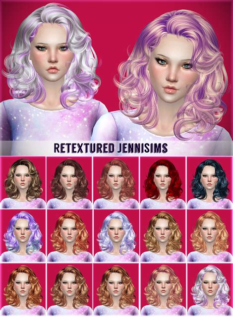 Jennisims Downloads Sims 4 Newsea Miles Away Hair Retexture Sims 4