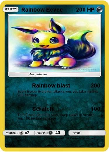 Pokémon Rainbow Eevee 12 12 Rainbow Blast My Pokemon Card