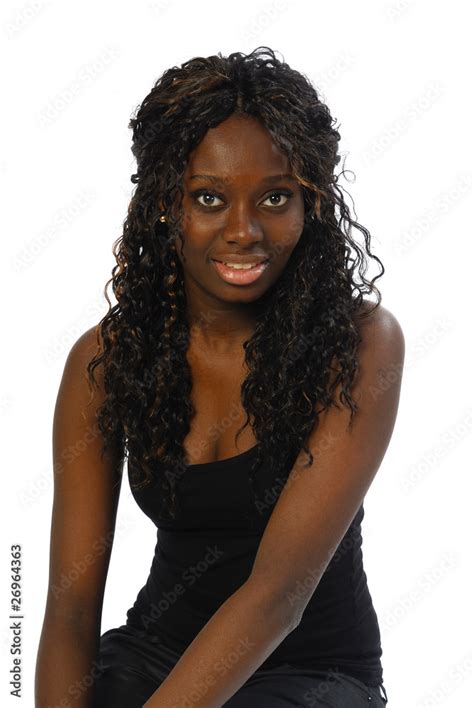 Jolie Jeune Femme Noire Photos Adobe Stock