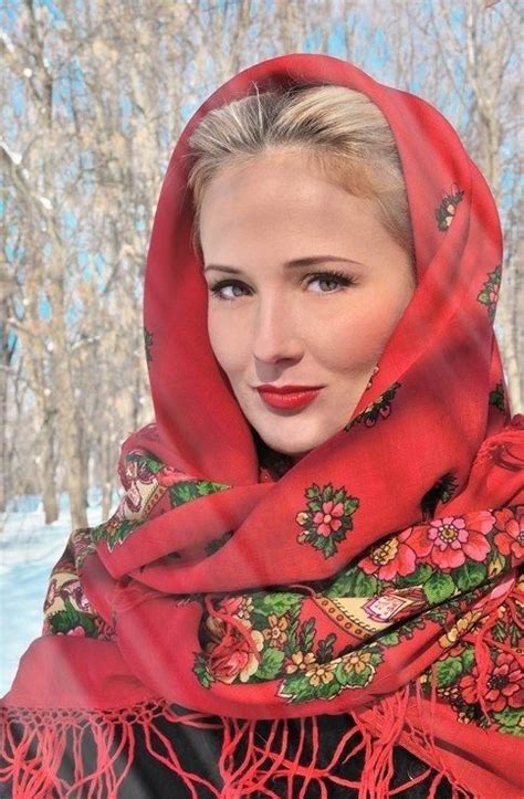 a beautiful girl in russian pavlovsky posad shawl folk beauty russian shawl fashion style