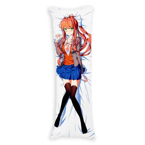 Monika Sfw Anime Body Pillow Body Pillow Cover Anime Etsy