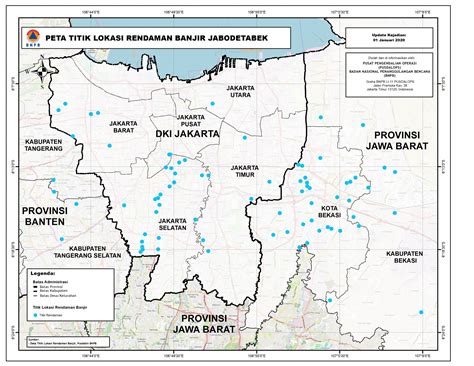 Bnpb Rilis Peta Banjir Jakarta Dan Sekitarnya