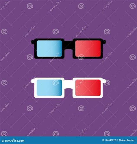 Isolated 3d Glasses Color Icon Vector Illustration Stock Vector Illustration Of Cinema