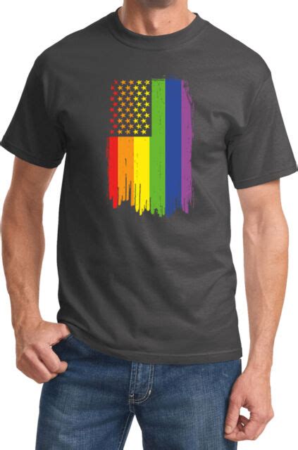 LGBT T Shirt Gay Pride Flag EBay