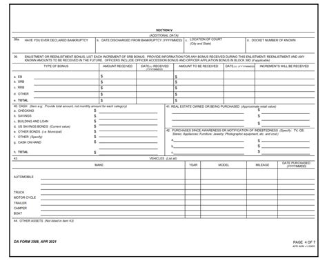 Da Form 3508 Application For Remission Or Cancellation