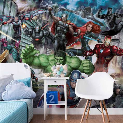 Marvel Avengers Wall Mural Marvel Avengers Assemble Mural