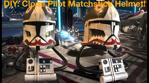 Diy Clone Pilot Matchstick Helmet Youtube